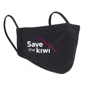Save the Kiwi Face Mask - Black